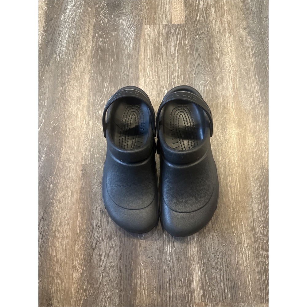 Crocs Bistro Pro Lite Ride Clogs Men's 11 Black Slip Resistant Work Shoes